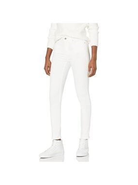 Amazon Essentials Women's Regular Skinny Jean in White Size 8
